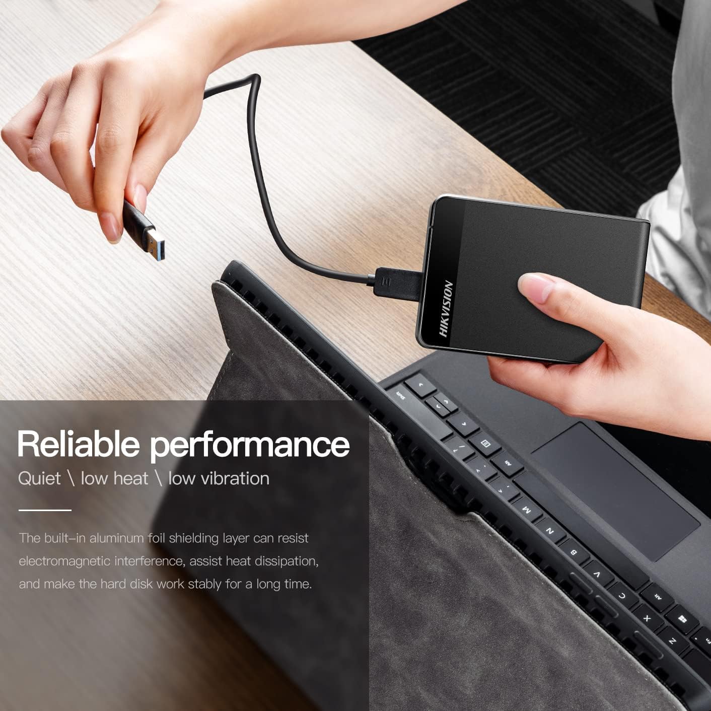 - Hikvision External Hard Drive | 1TB | Ultra-Thin 2.5 Inch Portable USB -