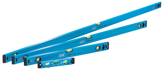 - OX Trade 4 Piece Level Set | 600, 1200 & 1800mm | Trade Level and Trade 230mm Torpedo Level -