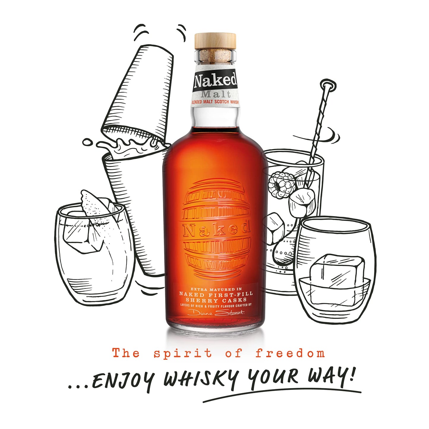 - The Naked Malt | Blended Malt Scotch Whisky | Rich and Fruity -