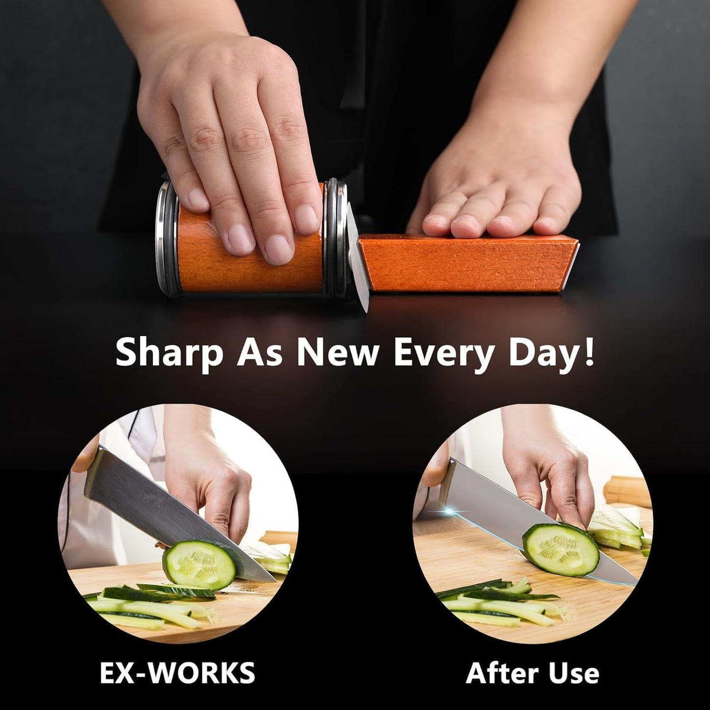 - Rolling Knife Sharpener for Kitchen Knives | Rolling Knife Sharpening | Knife Sharpener Tool Kit -