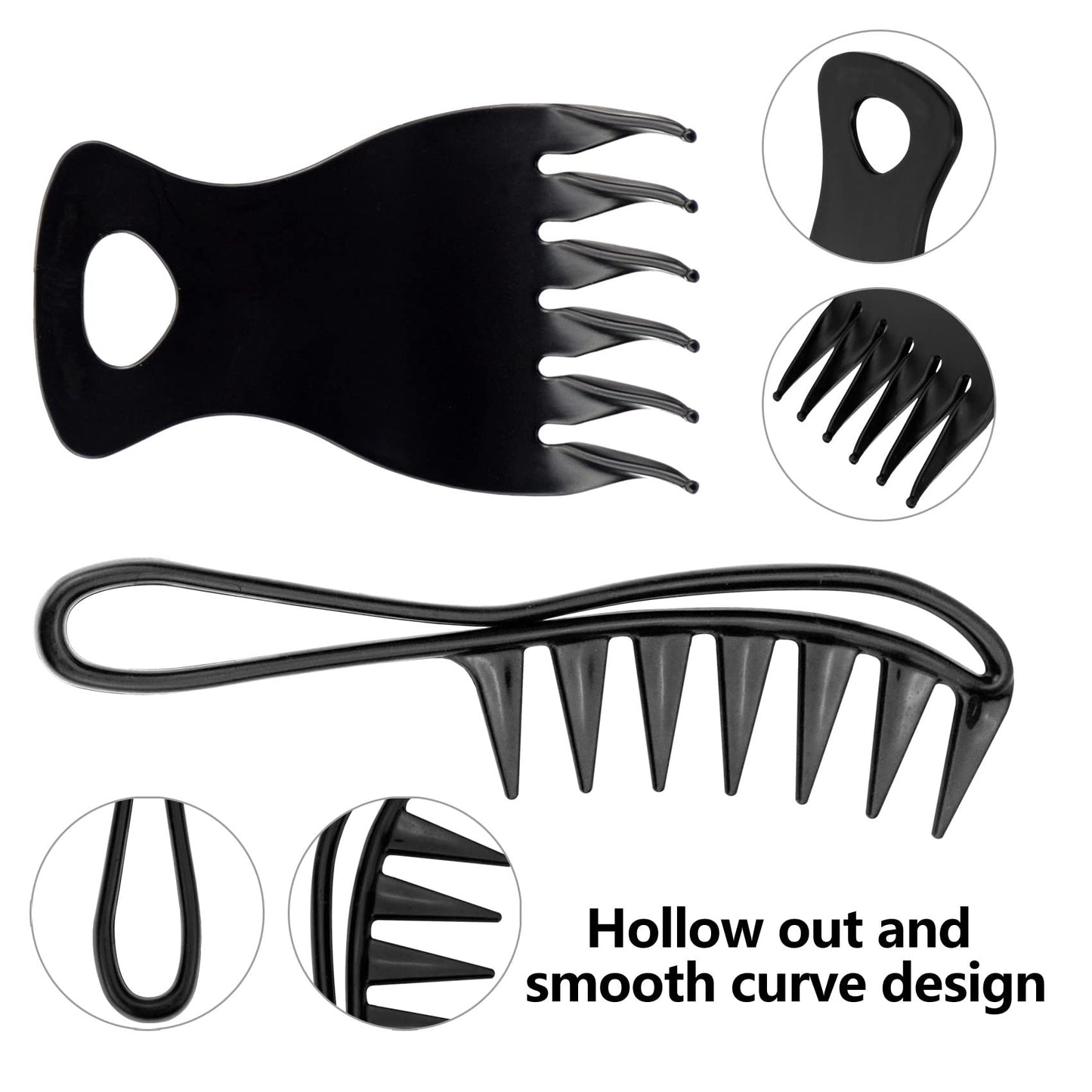 - Wide Tooth Combs, Hair Comb Set, Wet Shower Detangling Comb