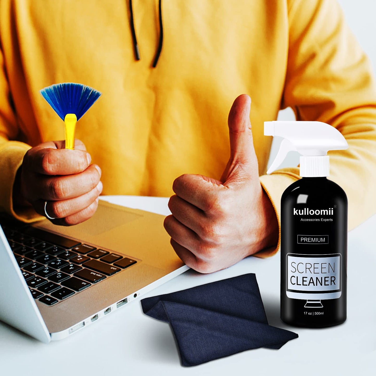 - Screen Cleaner Spray | 500ml | Screen Cleaning Kit for Iphone, Ipad, TV, Monitor, Laptop, Computer, Macbook -