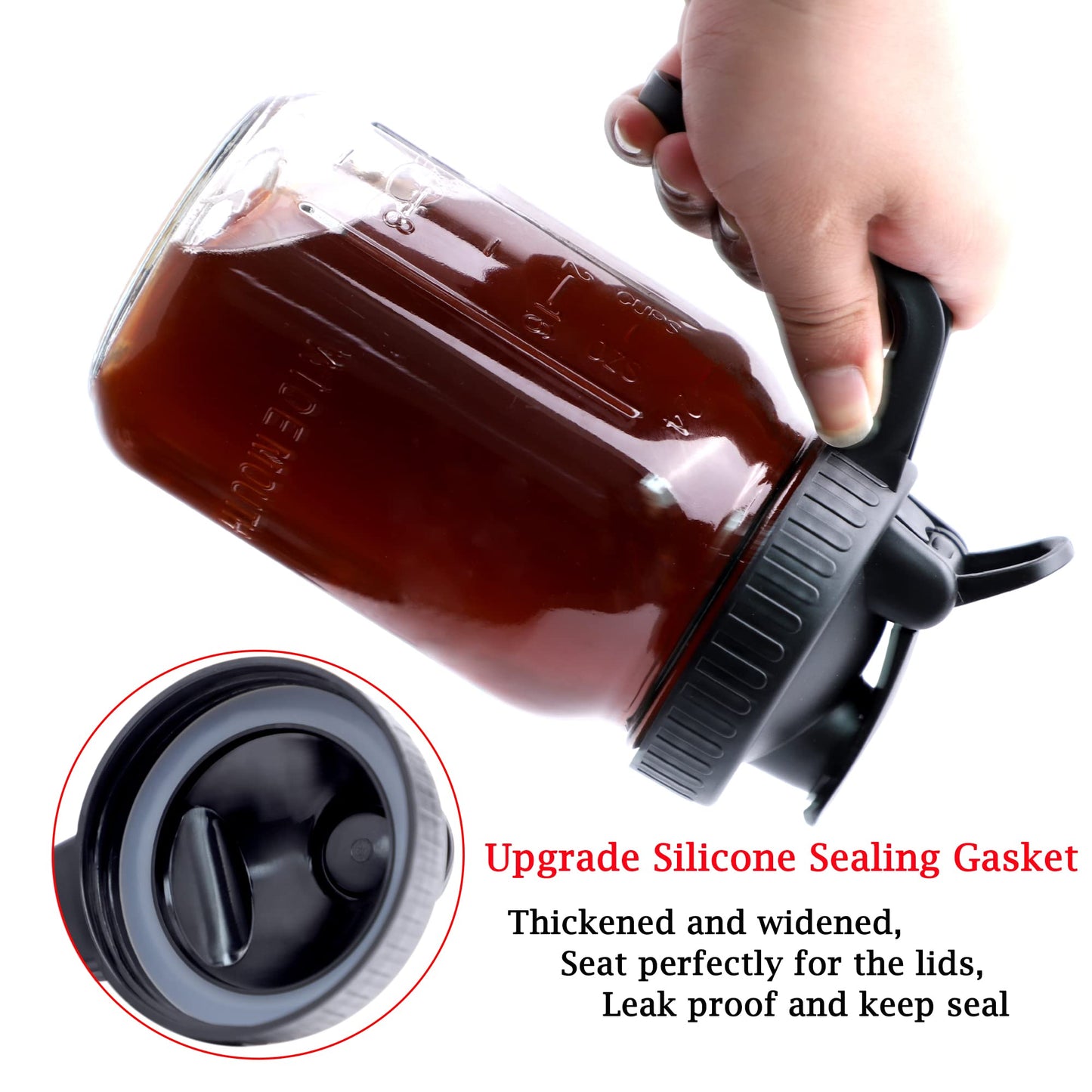 - GMSWEET Cold Brew Mason Jar Coffee Maker -