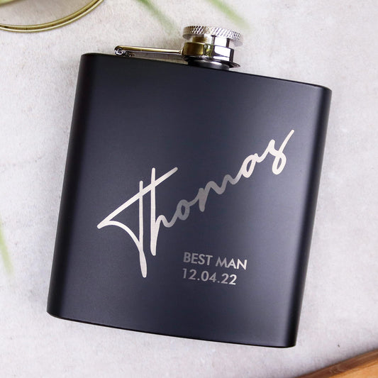 - Personalised Hip Flask | Groomsman or Best Man/Usher Gift -