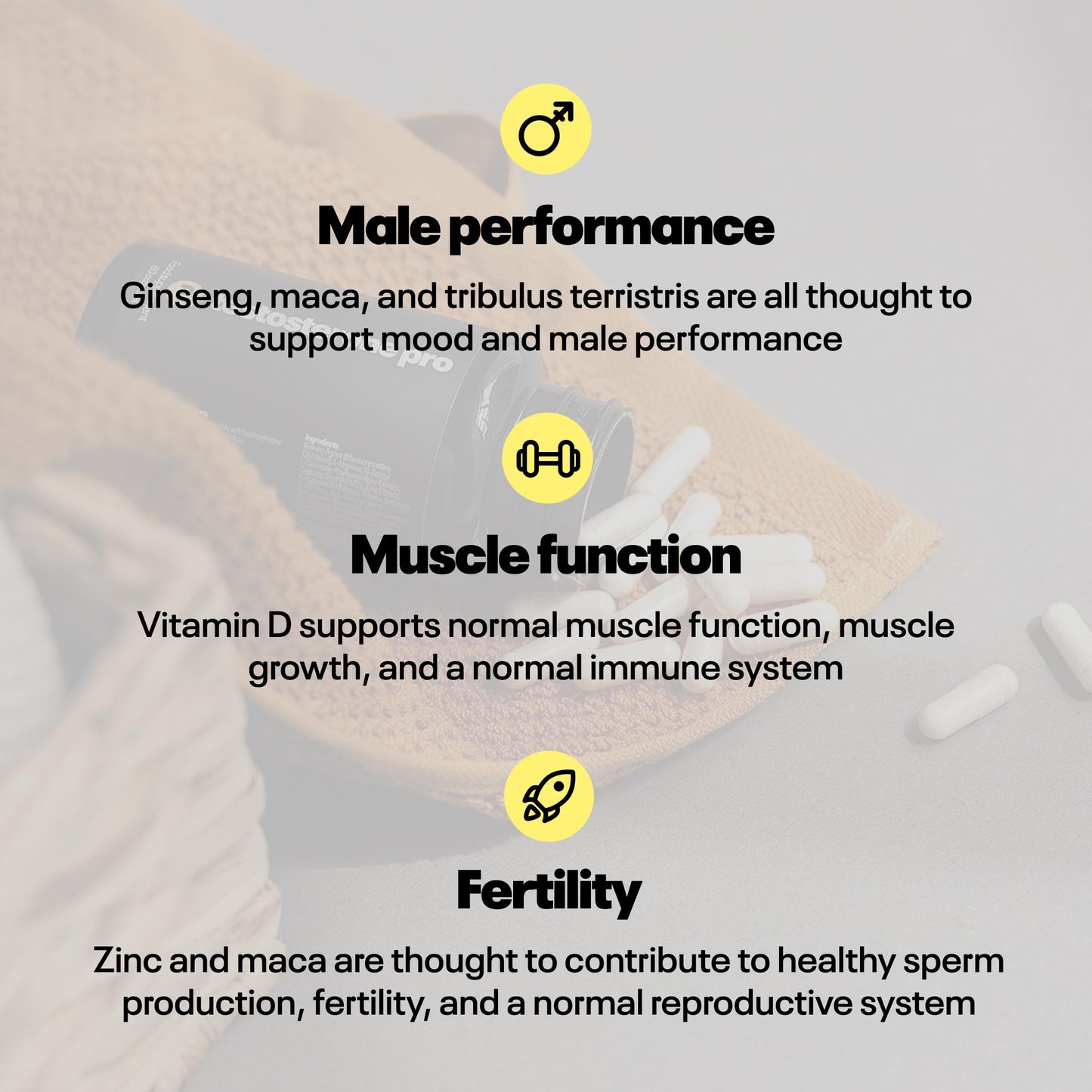 - Numan Testosterone Pro | Maca Root, Tribulus Terrestris, Zinc, Ginseng - Testosterone Supplements for Men -