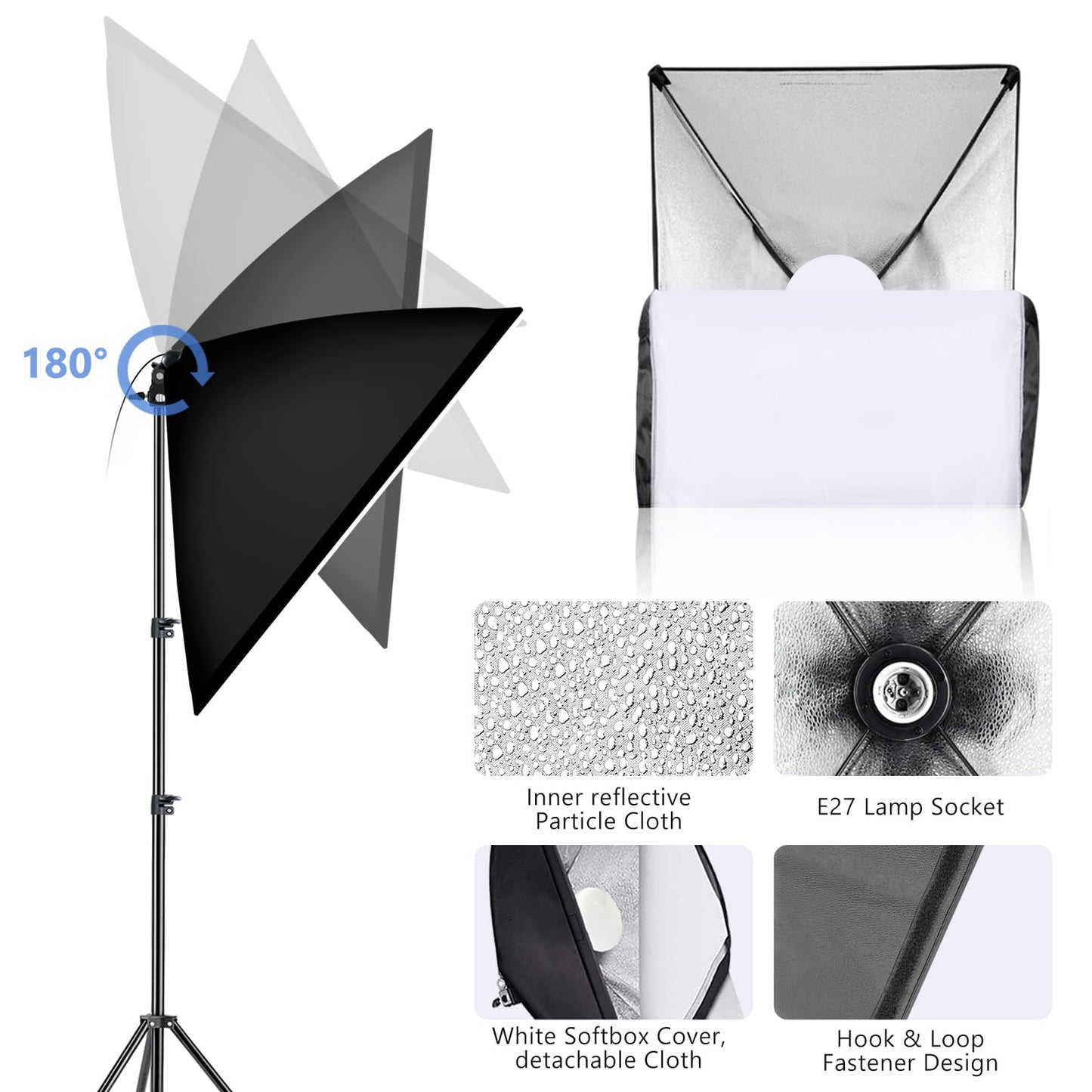 - MSKIRA Softbox Lighting Kit | Continuous Photography Lighting Kit -