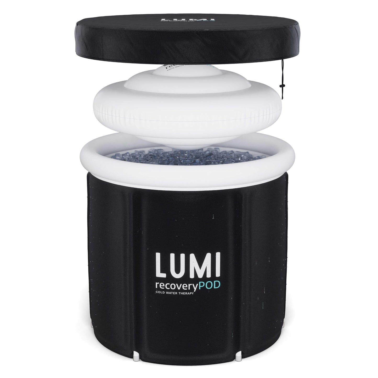 - Lumi Therapy Ice Bath Pod | 320 Litre Cold Water Plunge | 3X Thermal Insulated Layers | UFO Insulated Lid | Includes All Weather Cover -