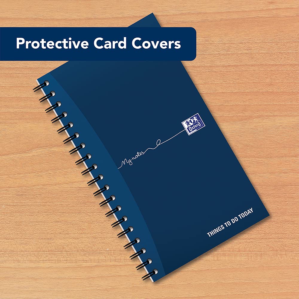 - Oxford To Do List Notebook | Wirebound | 230 Page | Navy Blue | White -