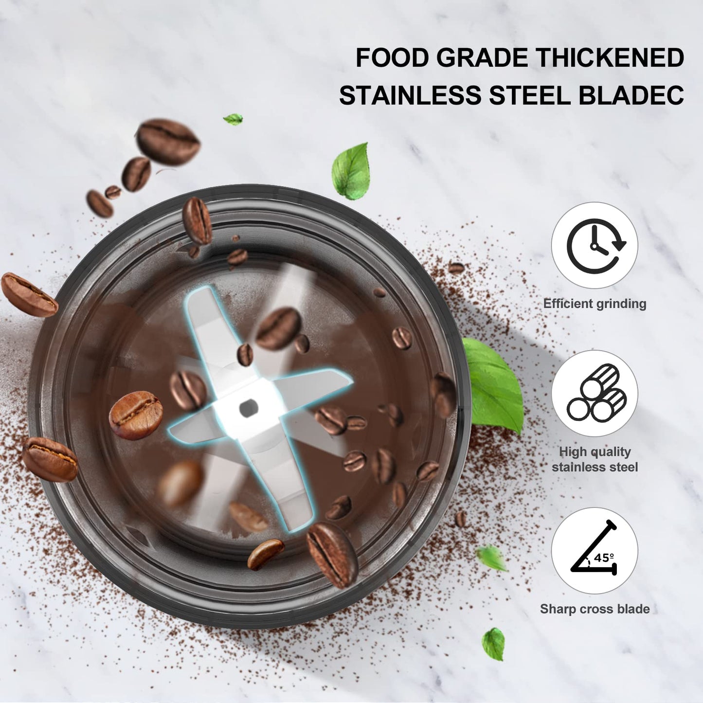 - LINKchef Coffee Grinder Electric and Spice Grinder | Herb Grinder | Coffee Bean Grinder -