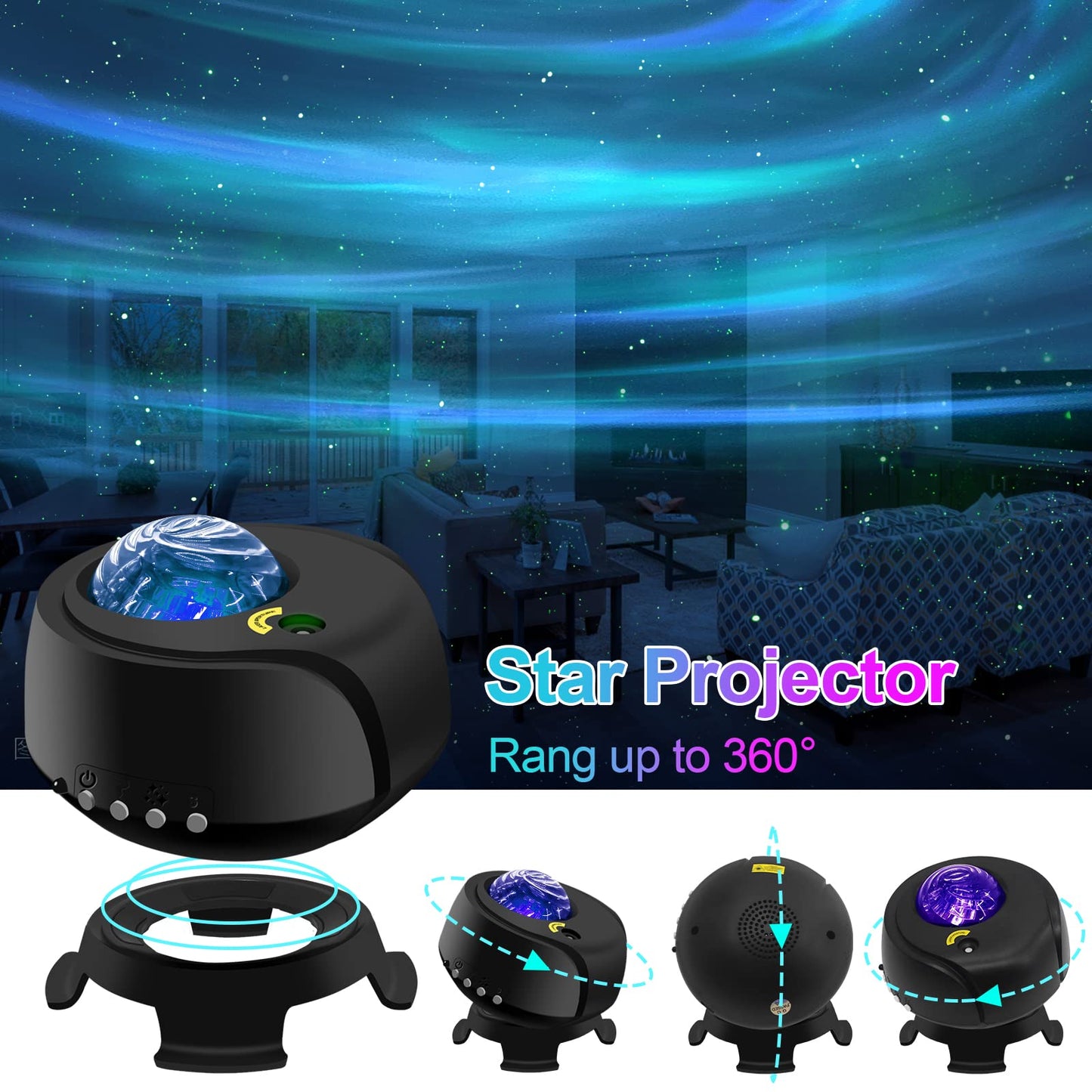 - FLITI The Largest Coverage Area Galaxy Lights Projector 2.0 | Star Projector -