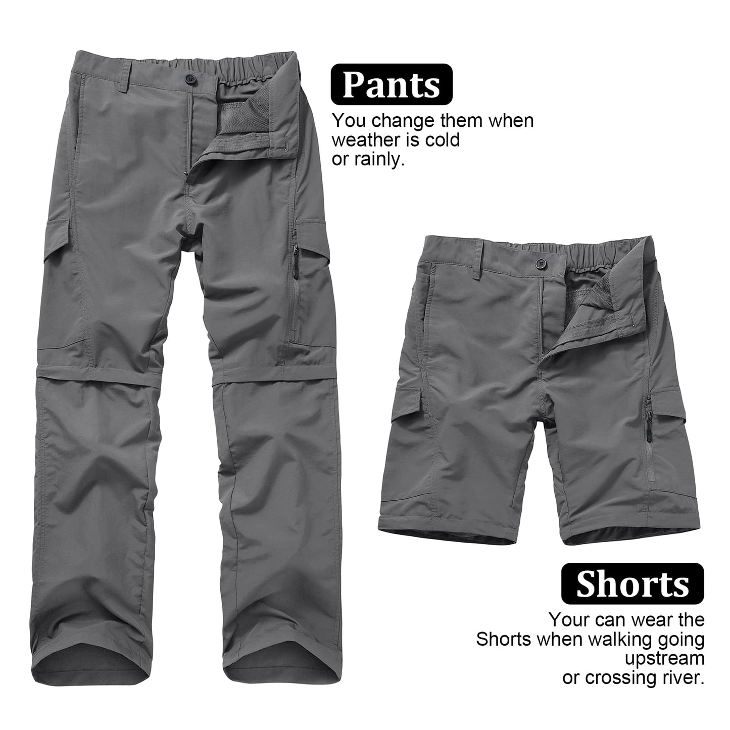 - Jessie Kidden Hiking Walking Trousers | Quick Dry | Convertible | Lightweight | Breathable | Waterproof -