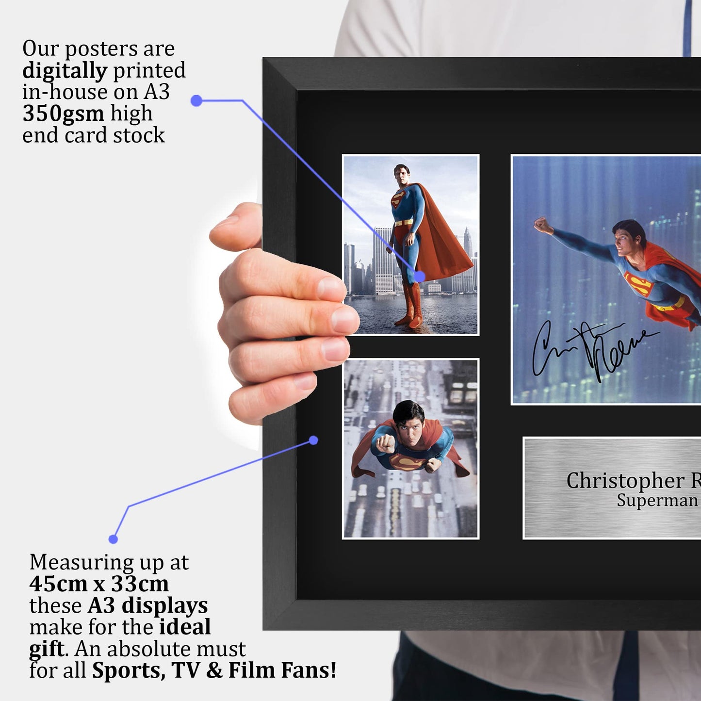 - HWC Trading FR A3 Christopher Reeve Superman -