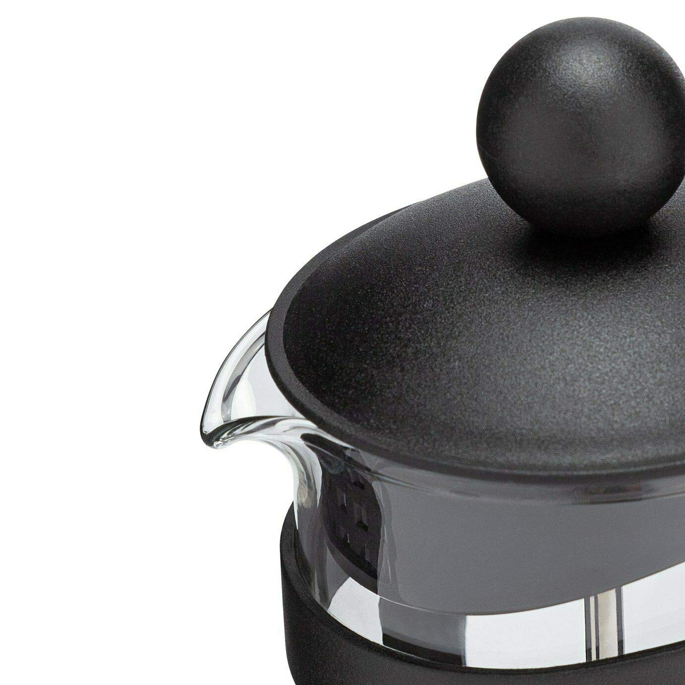 Apollo Black Coffee Plunger / 350ml Jug - 2 Cup/Caffettiera French Filter Press/Tempered Glass