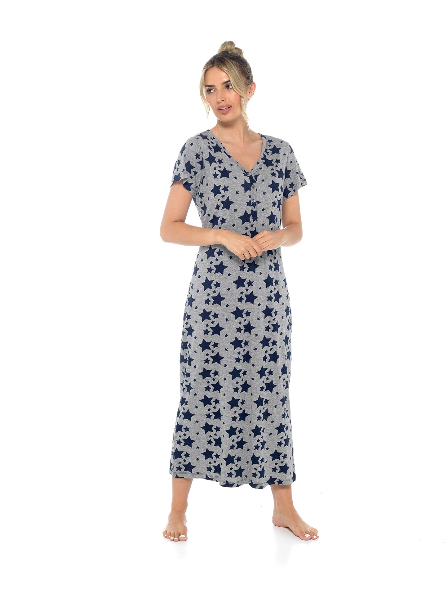 - INSIGNIA Womens Cotton Jersey Nighties Nightdress -