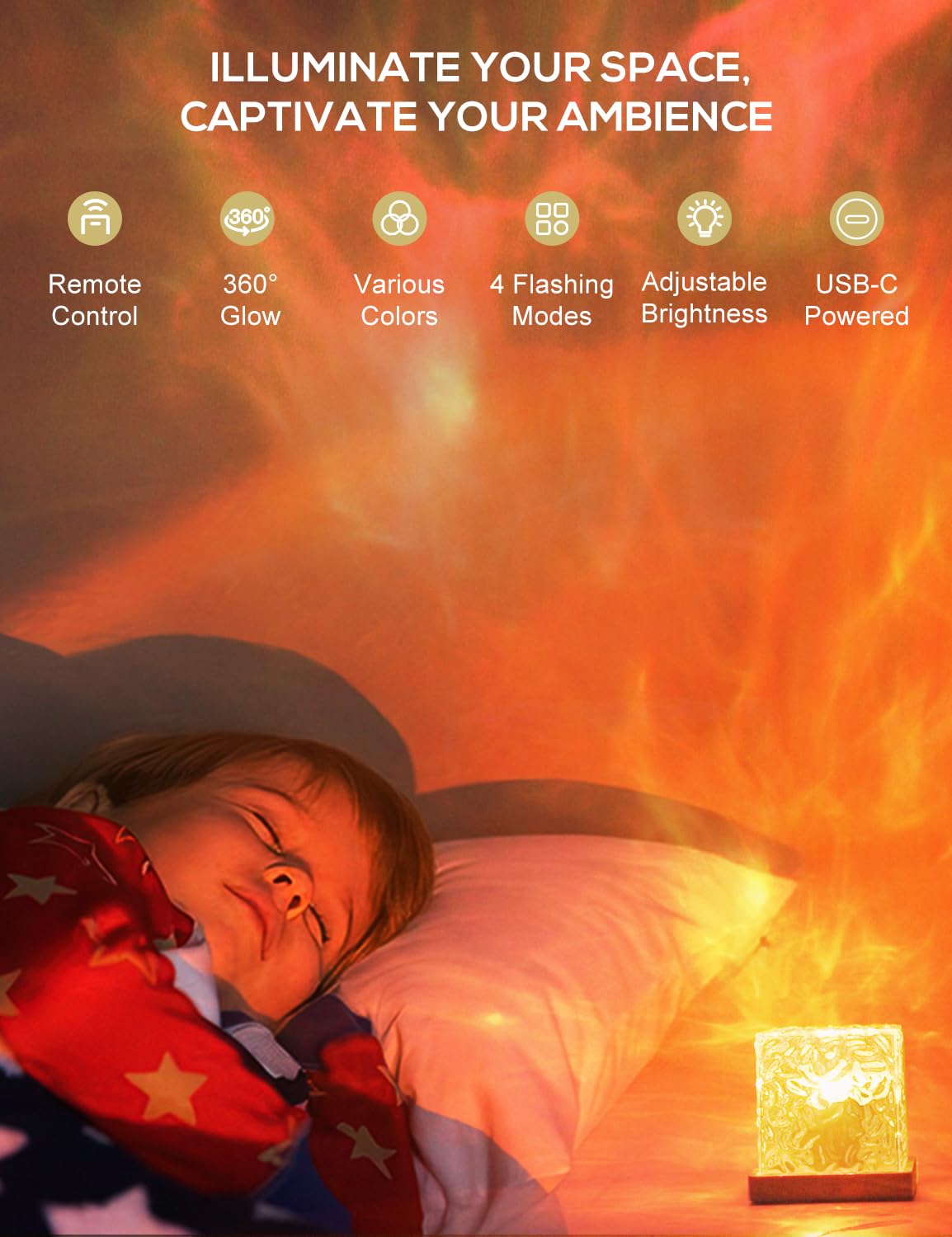 - Gobikey Galaxy Projector Night Light | Ocean Wave Sensory Lights -