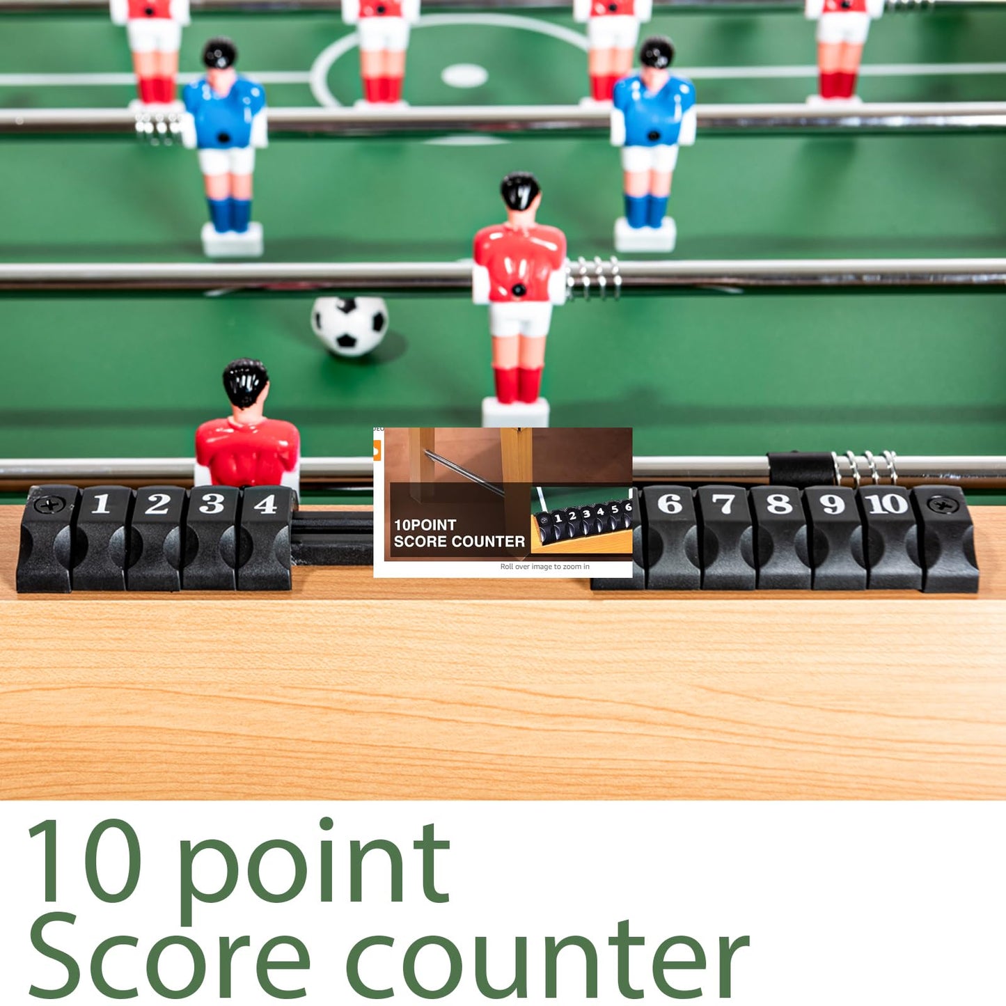 - HLC 4FT Folding Football Table | Foosball Soccer Indoor Game Table -