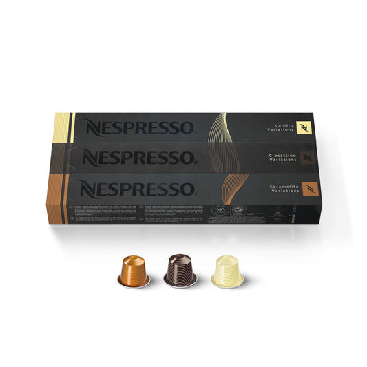 - Nespresso Limited Edition 30 Capsules | Vanilio, Caramelito, Ciocattino -