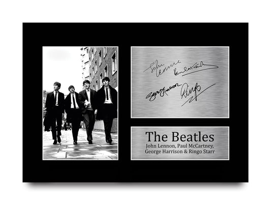 - HWC Trading The Beatles Signed A4 -