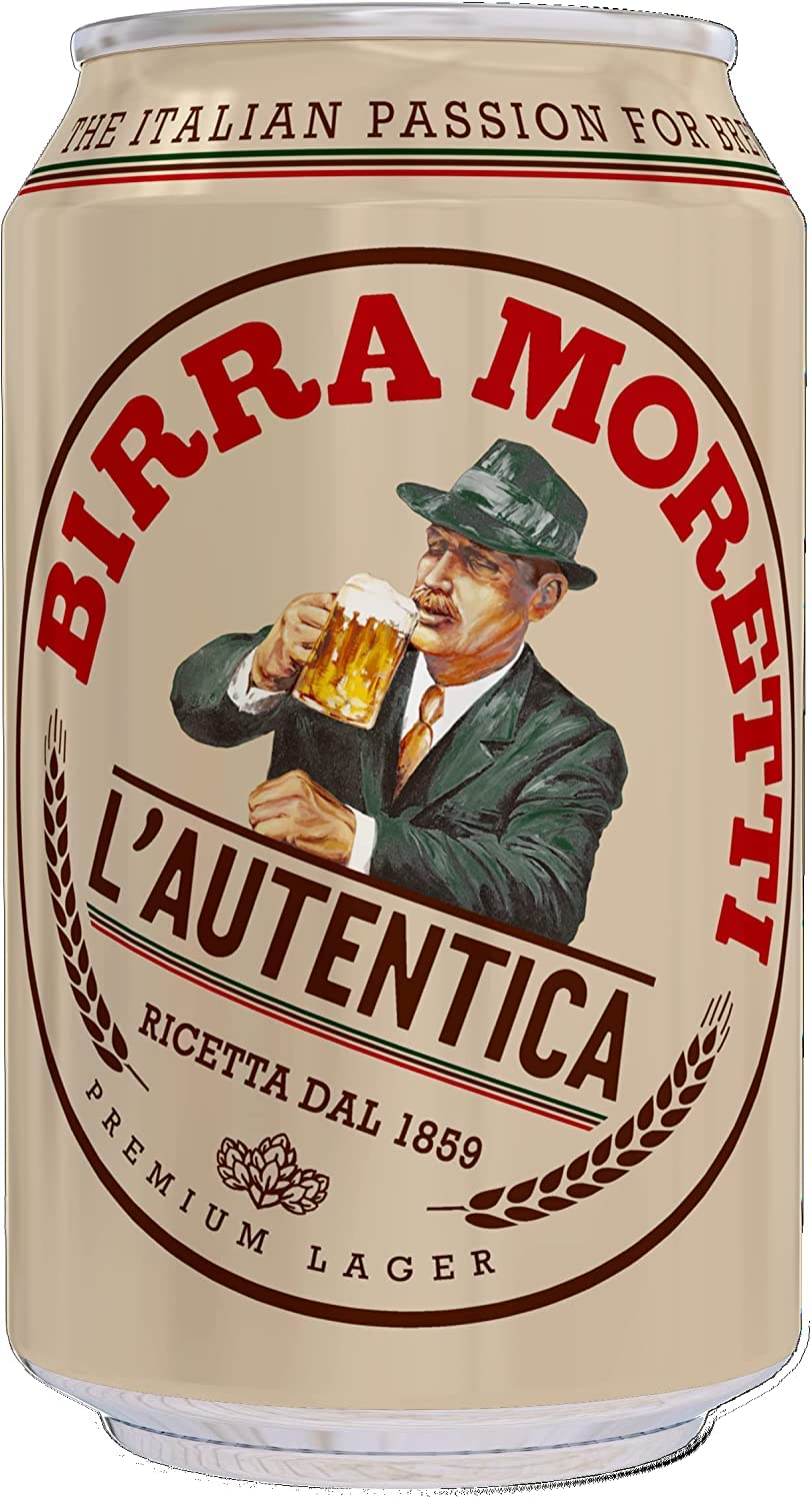 Birra Moretti Lager Beer 24 x 330ml Cans