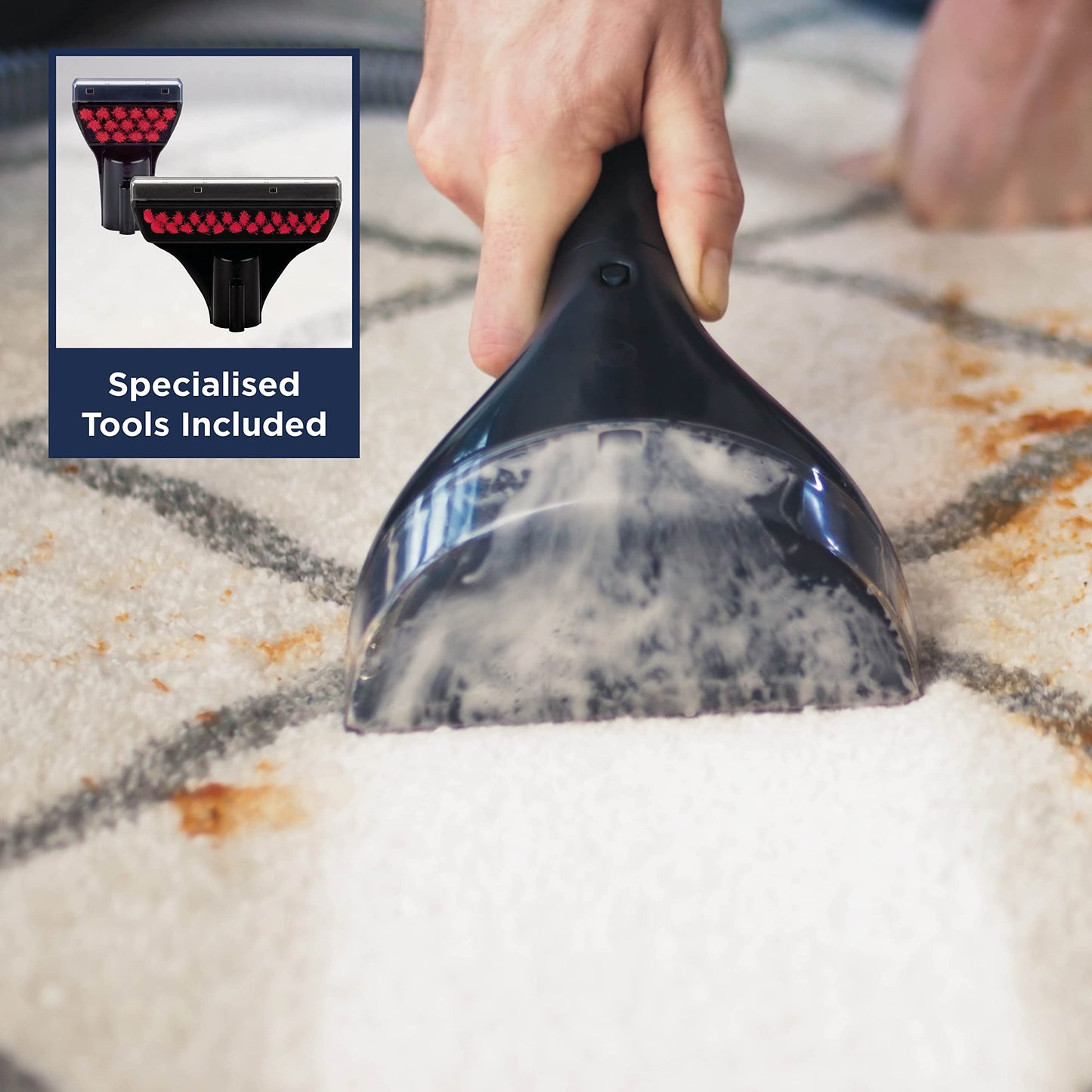 BISSELL SpotClean Pro | 750W Portable Carpet Cleaner | Removes Spills, Stains and Pet Messes | Cleans Carpets, Upholstery & Car | 1558E | 2.8L | Black