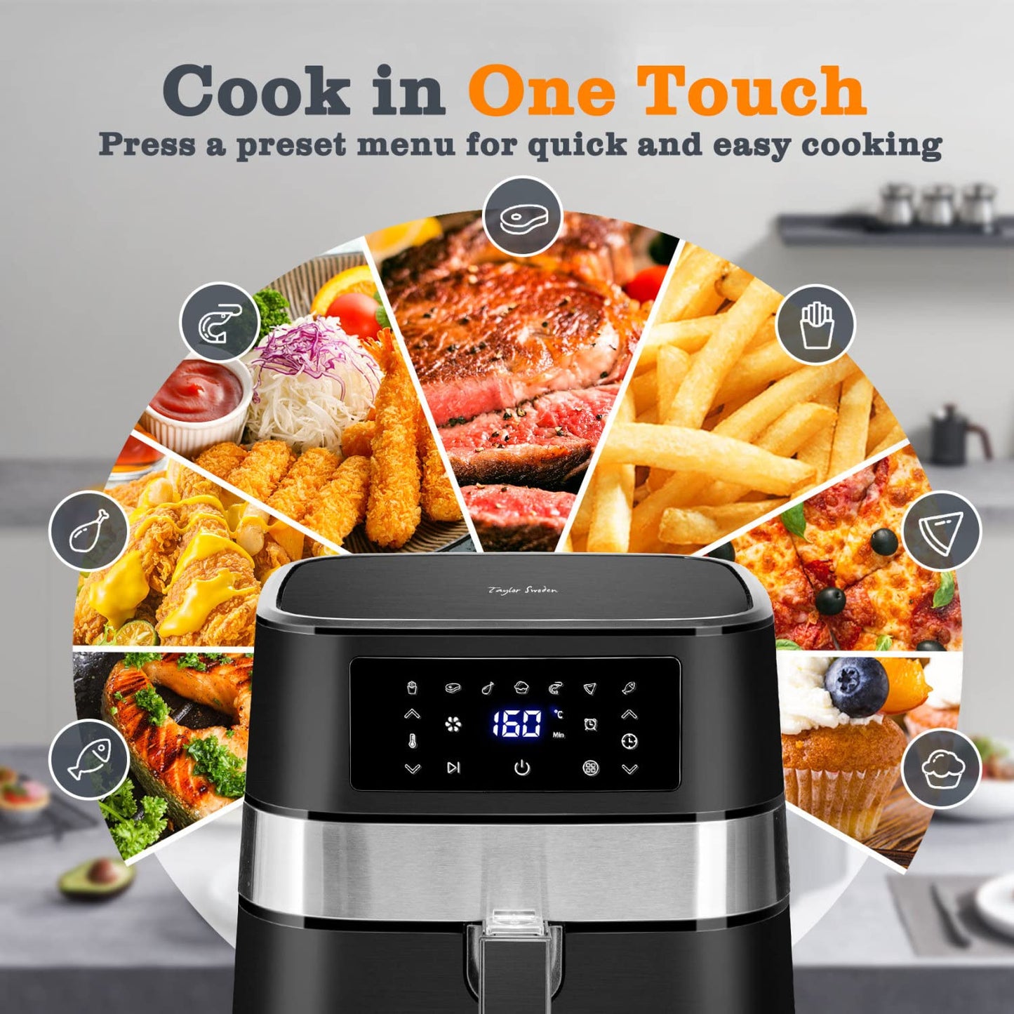 - Taylor Swoden Air Fryer | Healthy Oil Free Low Fat Cooking -