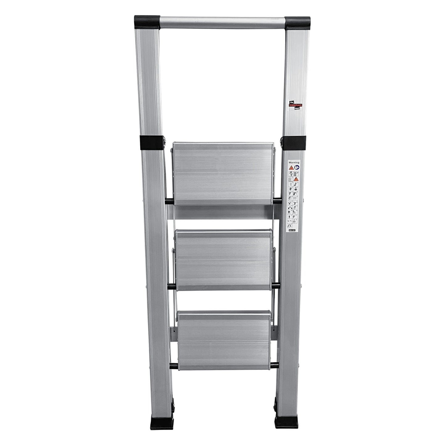 Aluminium Folding Step Ladder, Portable, Heavy Duty 3 or 4 Tread Step Ladder (3 Tread)