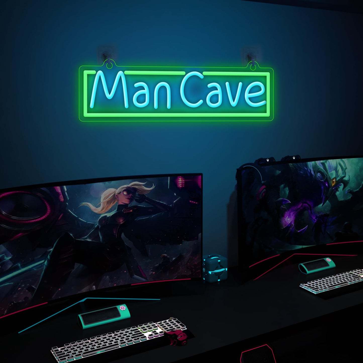 - YuanDian Man Cave Neon Sign, Neon Lights for Gamer Room Wall Decor