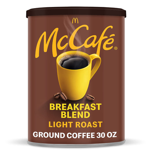 - McDonalds McCafe Breakfast Blend Light Roast Ground Coffee 850g -