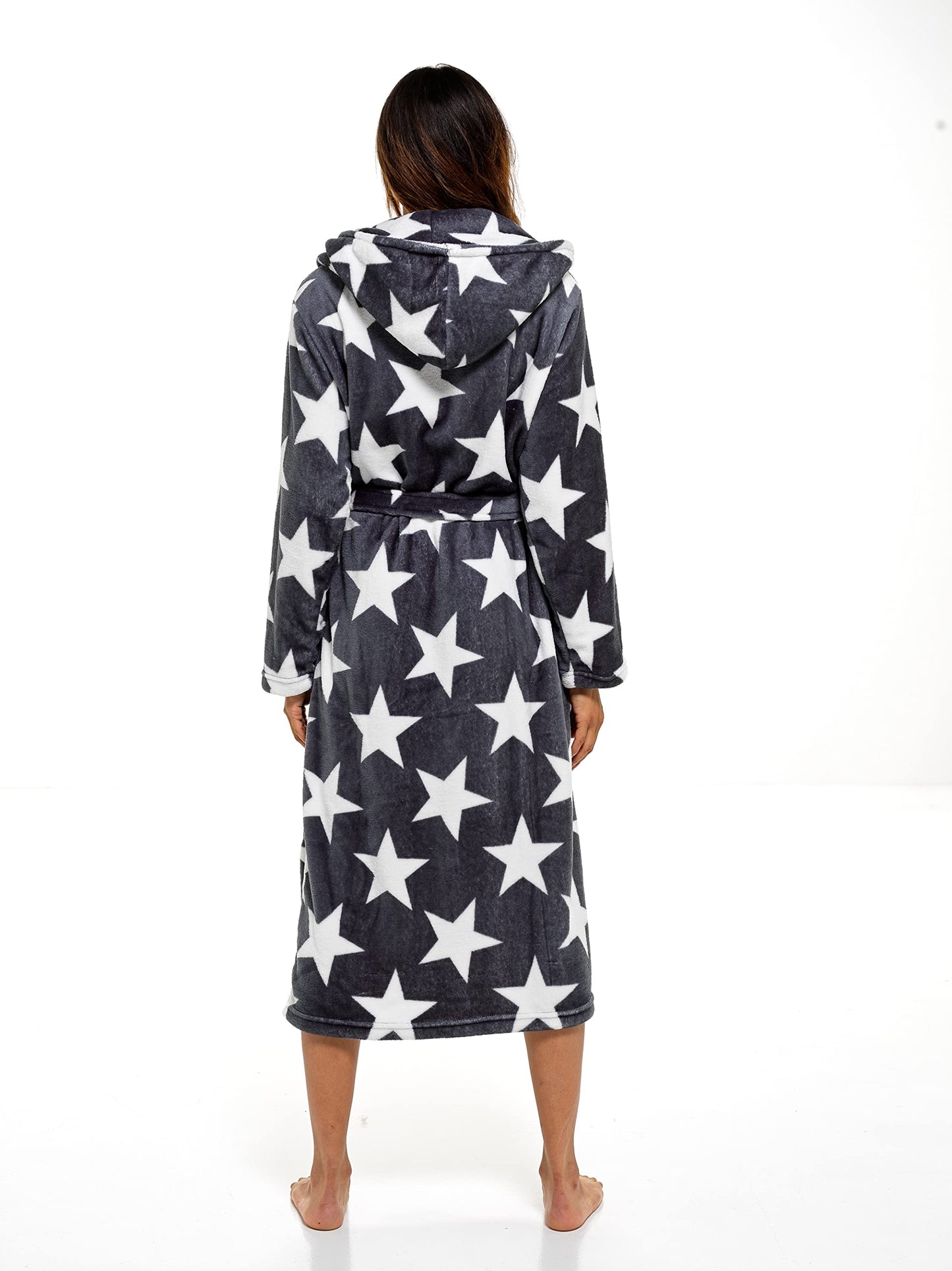 - INSIGNIA Ladies Dressing Gown | Fluffy Super Soft Hoodie -