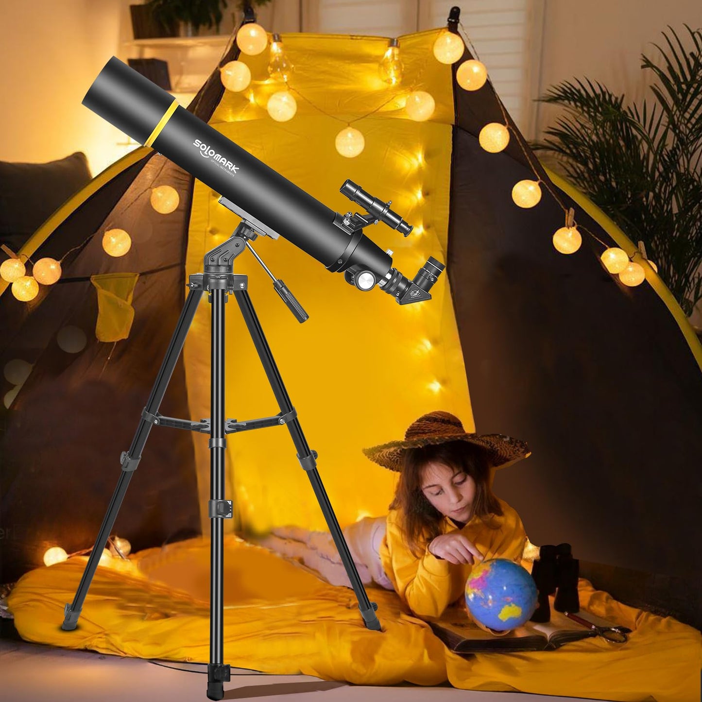 - Telescopes for Adults Astronomy | 80mm Aperture 900mm Professional Refractor Telescope -
