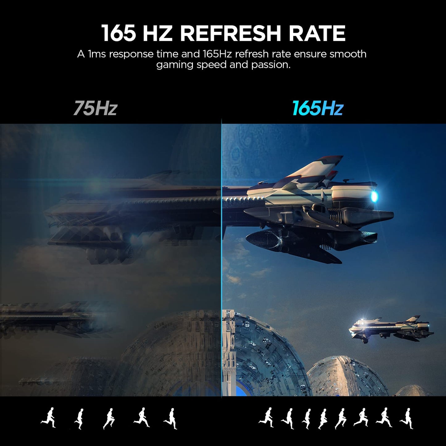 - KOORUI 24 Inch Gaming Monitor | FHD 1080P Curved Monitor | 165Hz VA 1ms 1500R PC Monitors -