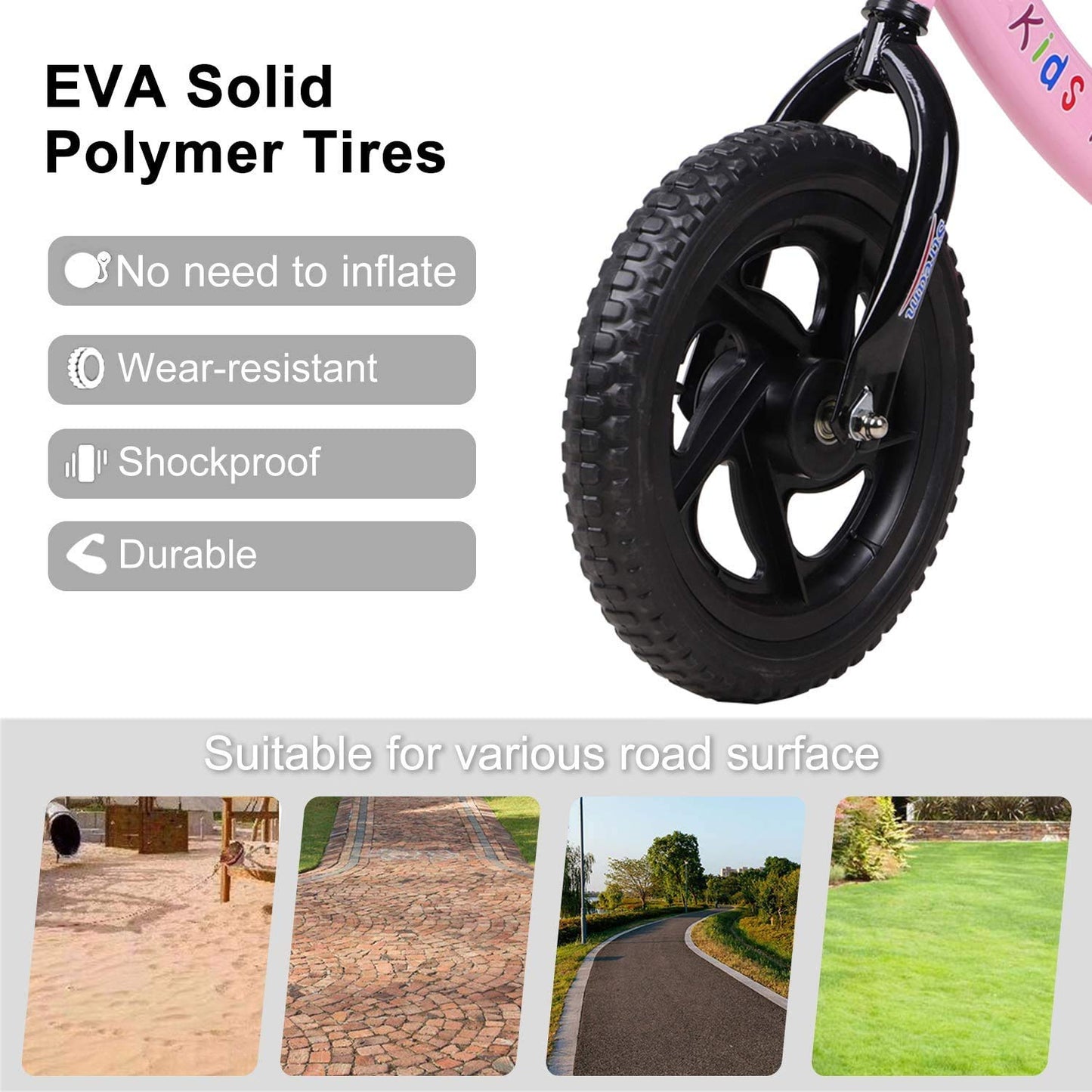 - H.yeed 12" Balance Bike For 2-6 Year Old Girls Boys -