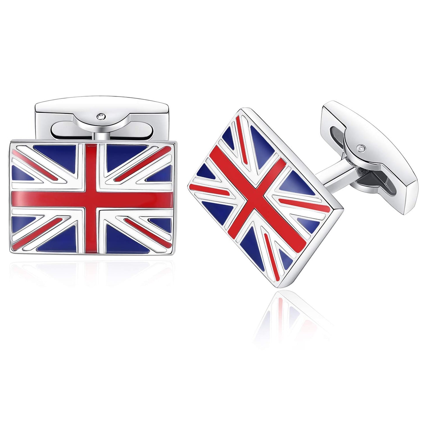 - HONEY BEAR | Union Jack Flag Cufflinks For Men | Mens Cufflinks For Weddings -