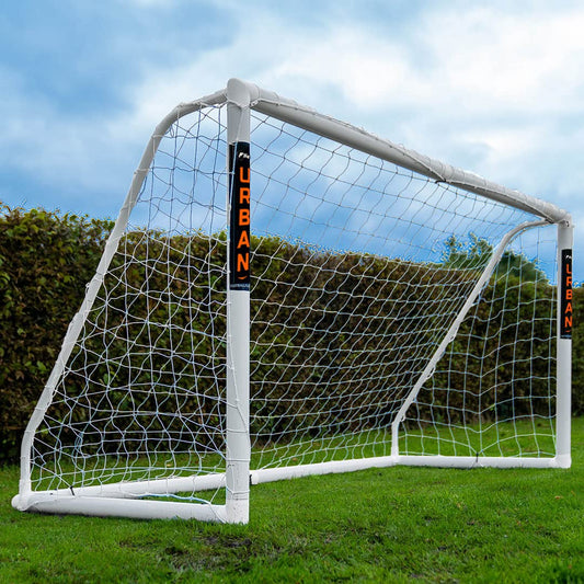 - Football Flick Urban Goal | 8x4 Football Goal | White | 8x4  -