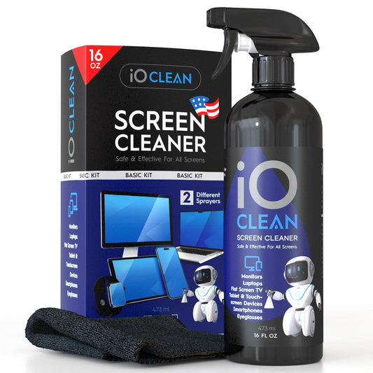 - Screen Cleaner Spray | 16oz - 473ml | Microfiber Cloth and 2 Sprayers -