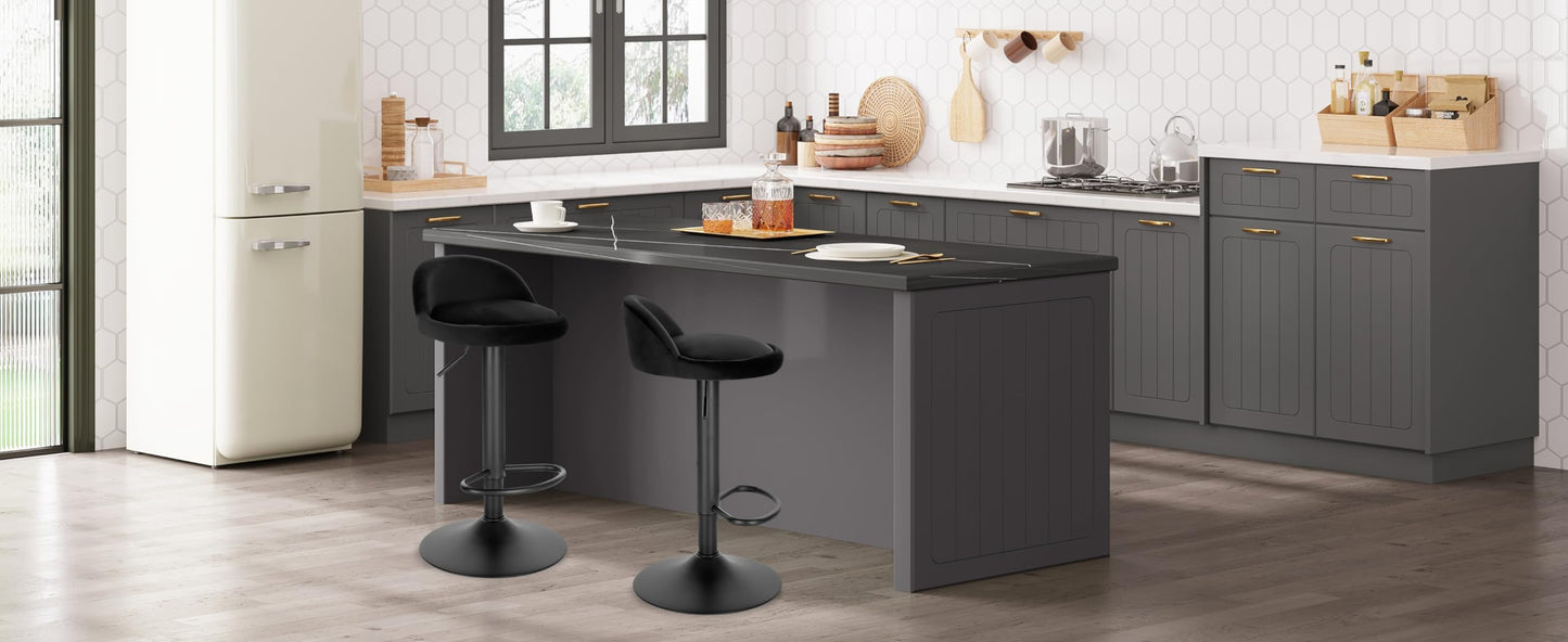 - Lestarain Bar Stool | Single Adjustable & Swivel Breakfast Kitchen Counter Pub Bar Stool -