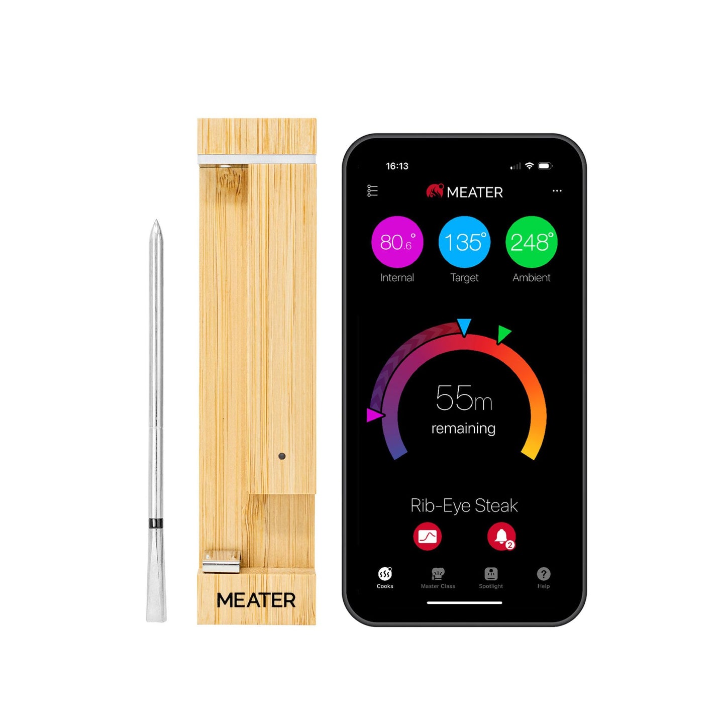 - MEATER 2 Plus: Direct Heat Grilling at 550°C, Smart Meat Thermometer