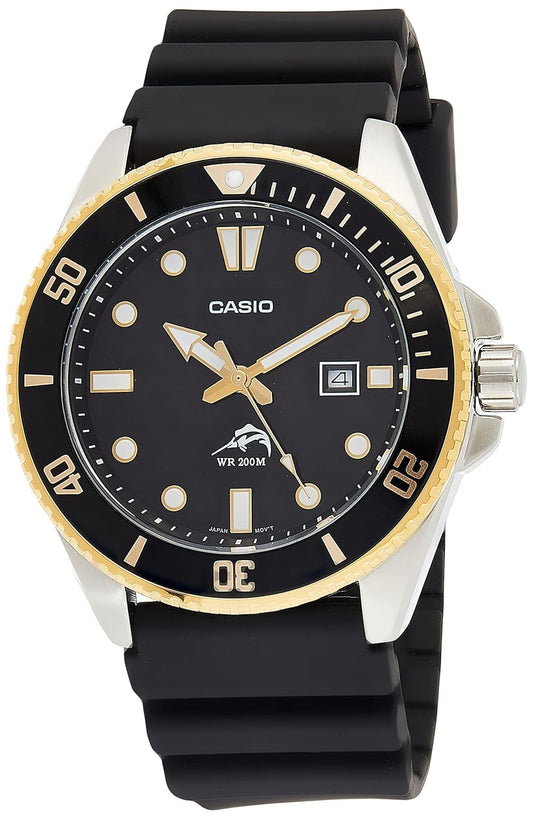 Casio Men Analog Quartz Watch with Resin Strap MDV-106G-1AVCF