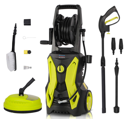 - Stream Pressure Washer | 2000W 150Bar 450L/H | Portable Electric Power Washer -