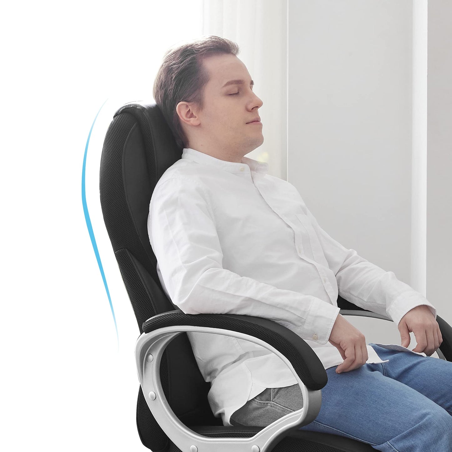 - SONGMICS Executive Office Chair | High Back | Height Adjustable | Ergonomic | Black | 73 x 70 x (112-122) cm -