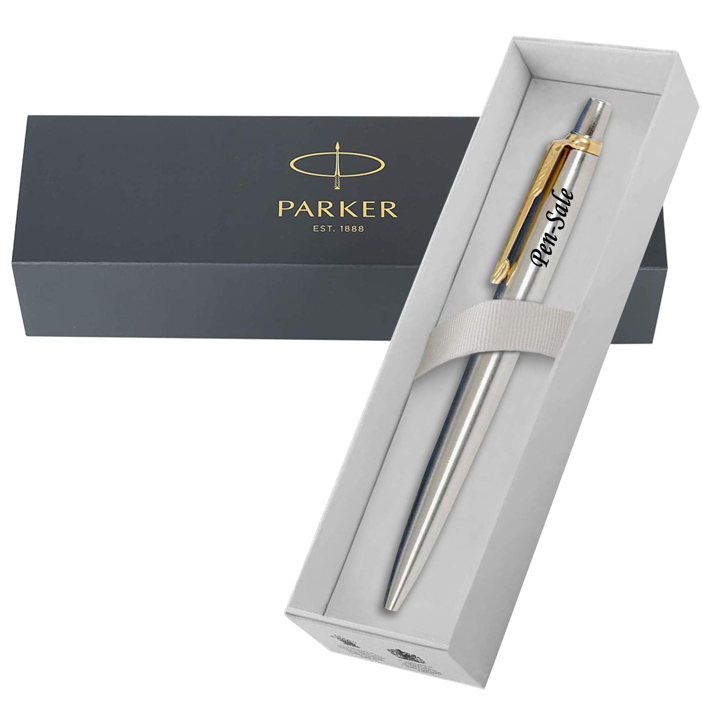 - Personalised Engraved Premium Parker Jotter | Stainless Steel Gold -