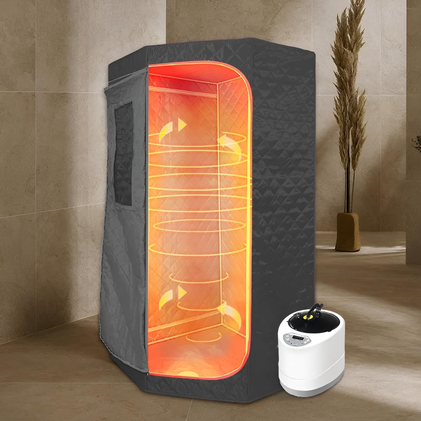- Portable Full-Body Steam Sauna Kit by Trimzpro | Premium Home Spa Experience Detox & Muscle Therapy System -
