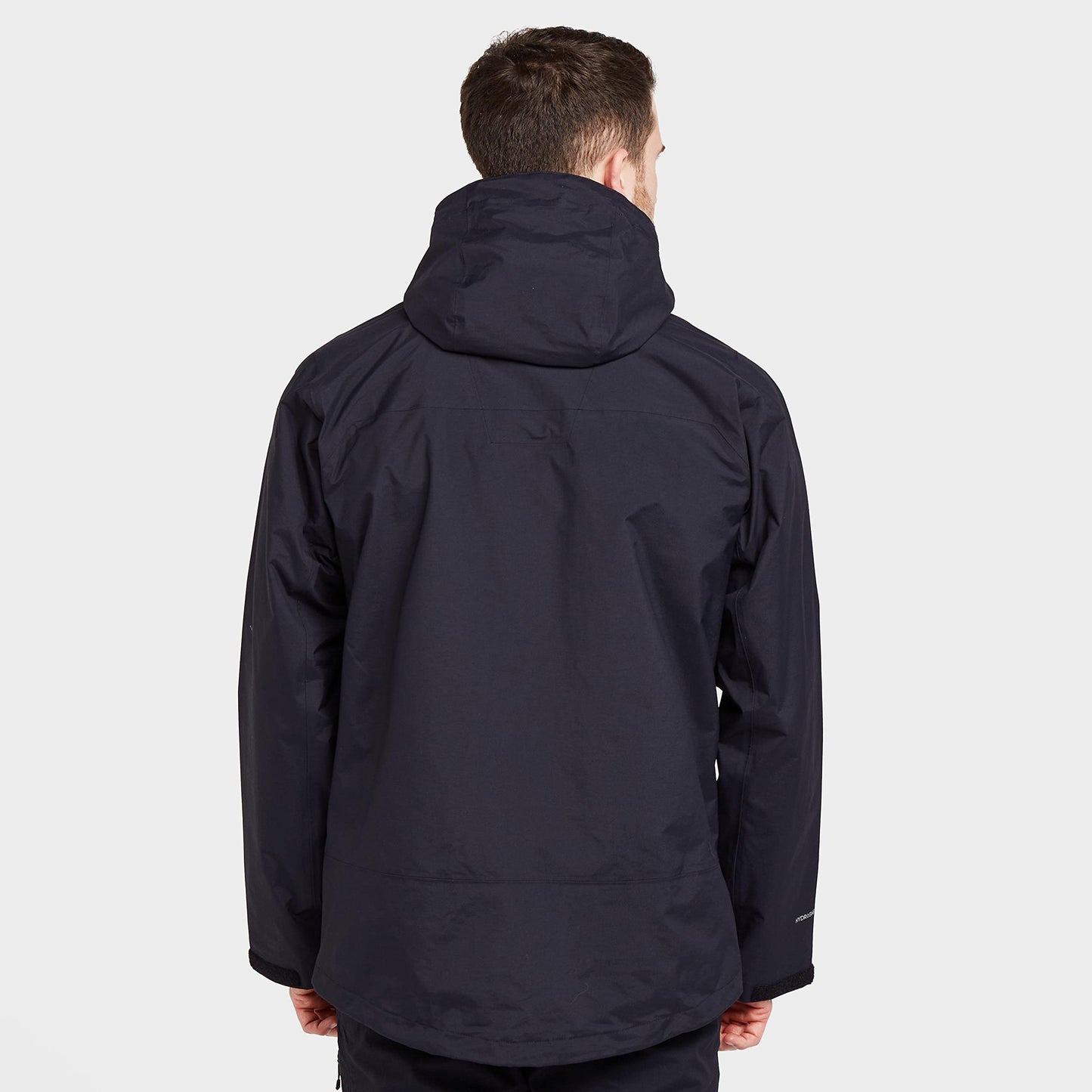 Berghaus Men's Stormcloud Prime Waterproof Jacket, Men's Rain Coat, Men's Cagoule, Outdoors, Travelling, Camping, Trekking, Hiking and Walking Clothing, Black, XXL