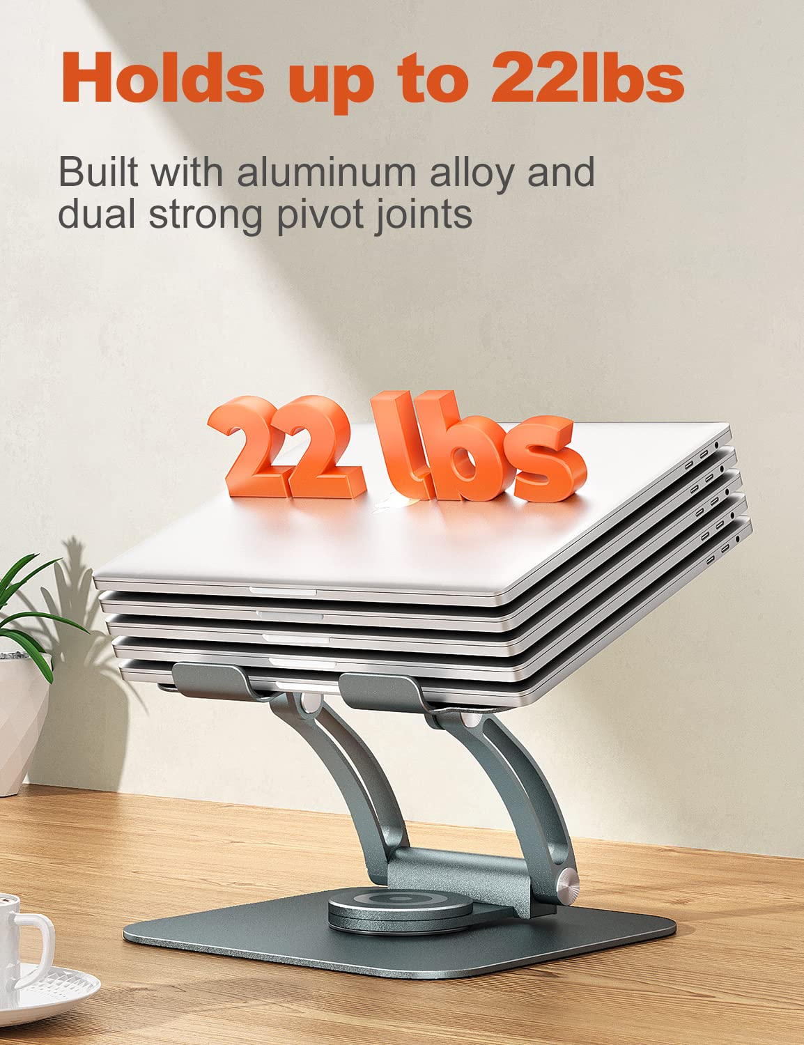 - tounee Adjustable Laptop Stand for Desk | Ergonomic Laptop Holder -