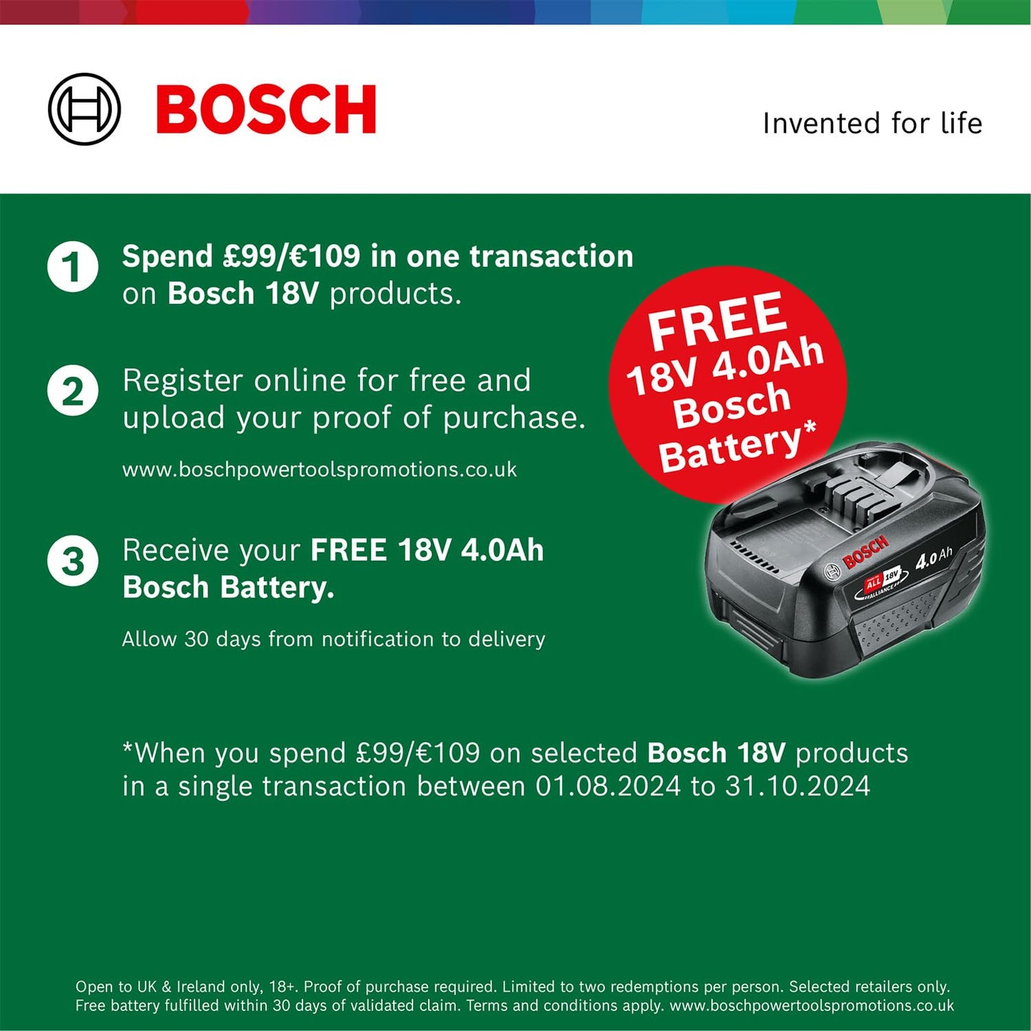 Bosch Cordless Grass Trimmer Easy GrassCut 18V - 230 (1x Battery, 18 Volt System, Cutting Diameter: 23 cm, in Carton Packaging)