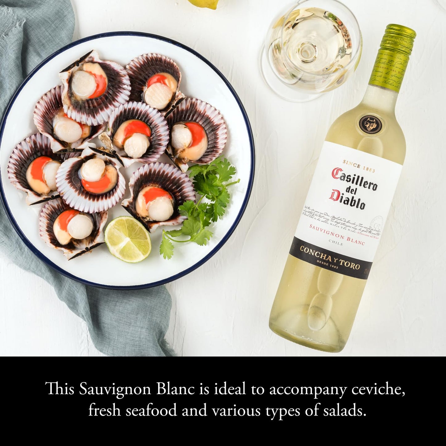 Casillero del Diablo Sauvignon Blanc White Wine | Chile, Fresh & Fruity (Case of 6 x 75cl)