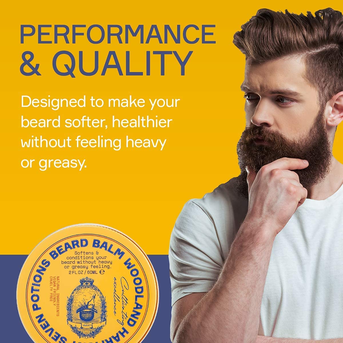 - Seven Potions Soft Beard Balm for Men | Conditioning Beard Softener -