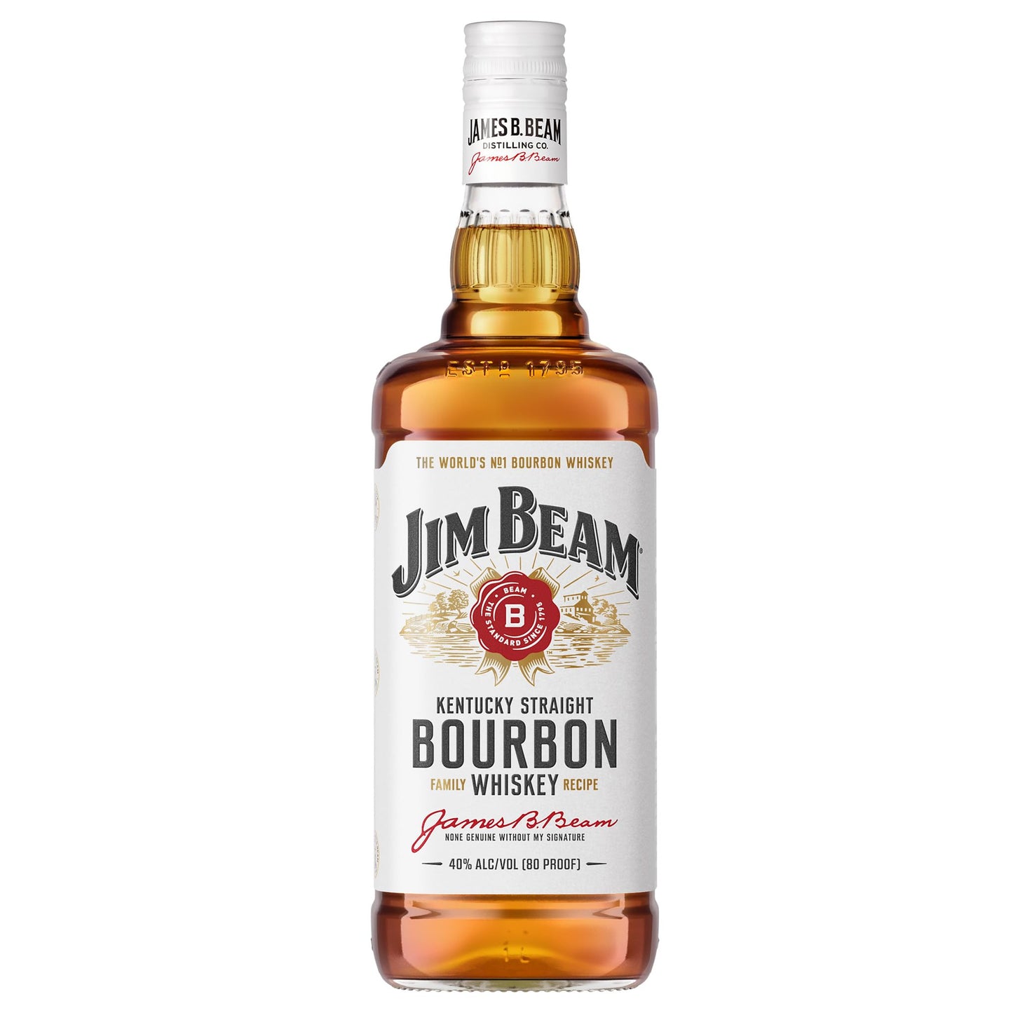 - Jim Beam White Kentucky Bourbon Whiskey | 1L -