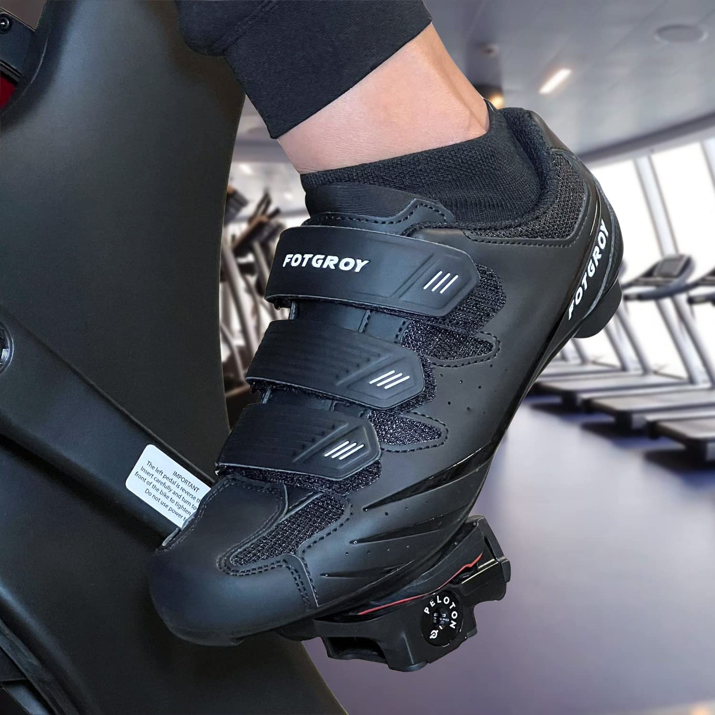 - Men's Cycling Shoes | Compatible with Peloton SPD ARC Look Delta Cleats -