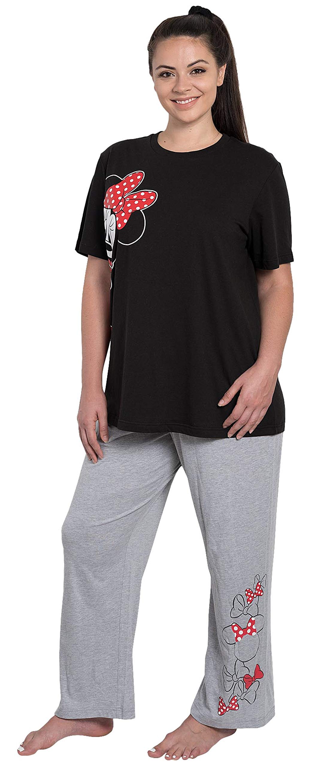 - Disney Womens Plus Size Pajama Set | Minnie Mouse T-Shirt & Pants PJs -